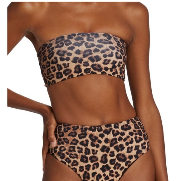 Good American Bandeau High Wasted Belted Bikini Set Size M - Picture 1 of 9
